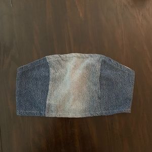 Urban Outfitters, Urban Renewal Denim Cropped tube top